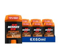 Mennen ENDURANCE Deodorant homme 72H stick large sans alcool anti traces - Lot de 6