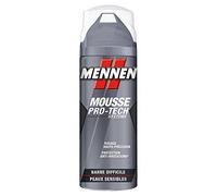 MENNEN - Mousse à Raser Homme Pro-Tech Système Barbe Difficile pour Peaux Sensibles - 250 ml - Lot de 3