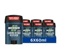 Mennen NATURAL FORCE Deodorant d'origine naturelle homme 48H stick large sans alcool anti traces - Lot de 6