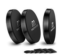 MENNYO Support téléphone Voiture magnétique, Lot de 3 Aimant de téléphone avec Plaques de métal Collé sur Tableau de Bord | Mur Aimant Autocollant Compatible avec iPhone Samsung Galaxy/Note Huawei