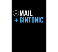 Meno mail Più gintonic - regalo colleghi secret santa: Quaderno a righe originale, simpatico e utile. Idea regalino divertente per colleghe , uomo o donna