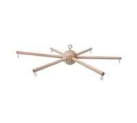Menolana Kit mobile pour bébé - Cadre pour berceau - Carillon à vent en bois - Cintre à 6 pieds - Bricolage - Pour mur, balcon, plafond - Pour bébés garçons et filles