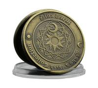 MENOOK Cartes de Tarot Pièces de Monnaie Jetons du Destin Constellation Médailles Vœux Collection Médailles en métal Objets de Collection - Bronze