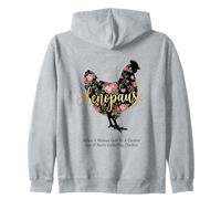 Ménopause drôle, hénopause Florale, Quand Une Femme Arrive Sweat à Capuche