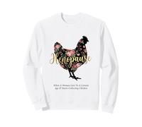 Ménopause drôle, hénopause Florale, Quand Une Femme Arrive Sweatshirt
