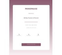 Menopause Wellness - 30-Day Symptom & Self-Care Tracker: Daily Hot Flash, Mood, Sleep, Energy & Trigger Tracker - Undated Planner for Women