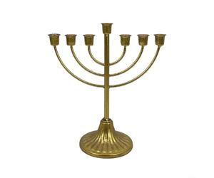 Menorah de Hanukkah, porte-bougies étoilé, plaqué argent taille réelle sans ternissure, cadeaux juifs (7 têtes)