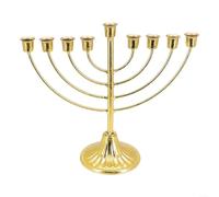 Menorah exquise pour Hanouka, beau savoir-faire, design intemporel (9 têtes)