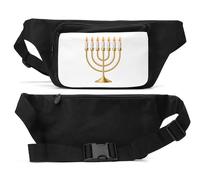 Menorah Seven Candles Sac banane unisexe Noir