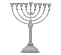 Menorah traditionnelle classique de Hanoukka - Bougie de style gracieux de 9,5 pouces de hauteur Minorah moul e sous pression de pr cision non te