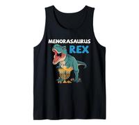 Menorasaurus Rex Hanukkah Juif Dinosaure T-Rex pour garçons Débardeur