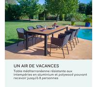 Menorca Expand Table de jardin 163 x 95 cm teck