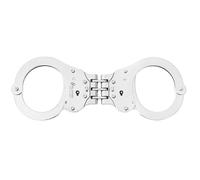 Menottes à charnière Hinge steel Double lock Alcyon - Silver