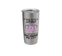 Menottes Adieu Utérus Féminisme Féministe Hystérectomie Gobelet isotherme en acier inoxydable double paroi
