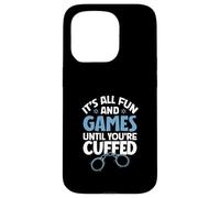 Menottes Amusantes - Application de la Loi Coque pour iPhone 15 Pro