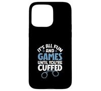 Menottes Amusantes - Application de la Loi Coque pour iPhone 15 Pro Max