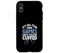 Menottes Amusantes - Application de la Loi Coque pour iPhone X/XS
