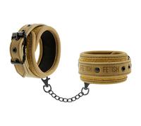 Menottes bdsm en cuir végétalien d'origine fétichiste et soumise