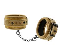 Menottes bdsm pour la cheville en cuir végétalien