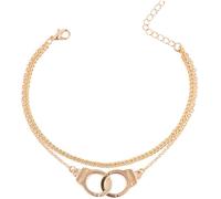 Menottes Bracelets Partners In Crime Metal Interlocking Bff Meilleur Ami Bracelets Cheville Pour Femmes Hommes, DoréTraitement très attractif