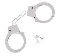 Menottes Classiques - avec 2 clés -Menottes Professionnelles, Menottes en métal avec clés Enfants Toy Menottes de Métal Accessoire Menotté Pretend Jouer Props Costume Cosplay Hero Jeux