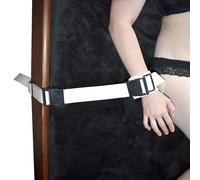 Menottes cliniques verrouillables - menottes médicales de bondage pour le lit et les jeux cliniques - coton doux, fermeture solide par clic - sextoys BDSM fétiches pour femmes et hommes