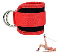 Menottes de Cheville - Sangles Gymnastique réglables et Respirantes pour Les entraînements à la Machine câble, Bandes Solides avec Anneau en D | Accessoires Fitness Exercices Jambes, fessiers