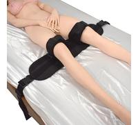 Menottes de jambe clinique verrouillables - Menottes de cuisse souples et réglables avec ixation confortable & sûre pour lit, SM, jeux cliniques & psychiatriques