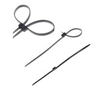 Menottes De Police En Plastique Jetables, 3 Pièces/Lot, Double Flex, Fermeture Éclair