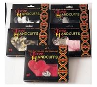 MENOTTES FOURRURE LEOPARD Menottes poignets Fourrure avec clefs