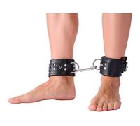 MENOTTES Menottes Rembourrées en cuir pour chevilles Noir The Red