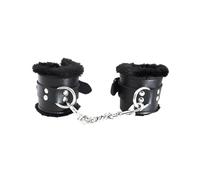 Menottes poignets fourrure noir