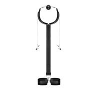 Menottes Sexy Érotique BDSM Lit Kits de Bondage SM pour Couple avec Menottes à Fixation Arrière, BDSMS Set Accessoires Hard Accessoires Jeu de Rôle Inclus Bâillon et Pinces à Seins Harnais Femme Homme