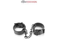 Menottes simili cuir ajustables - Fetish Tentation