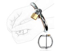 Menottes SM verrouillables en métal - avec cadenas et clés - accessoire intense pour jeux de bondage et scénarios fétichistes, pour femmes et hommes