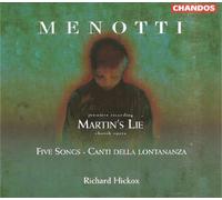 Menotti, G.C. – Martin's Lie – CD – Import – NAXOS