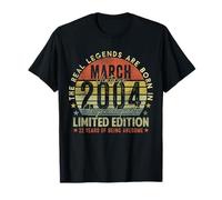 Mens 22nd Birthday Legends March 1996 Vintage 22 Years Old T-Shirt
