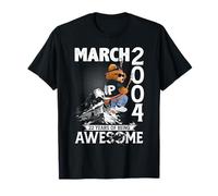 Mens 22nd Birthday Legends March 2004 Vintage 22 Years Old T-Shirt