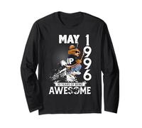 Mens 30th Birthday Legends May 1996 Vintage 30 Years Old Manche Longue