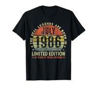 Mens 40th Birthday Legends July 1996 Vintage 40 Years Old T-Shirt