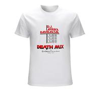 Men's Afrika Bambaataa - Death Mix Album Cover T-Shirts White M