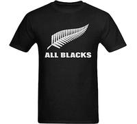 Men's All Black Logo Summer Short Sleeves Fashion T Shirt Cartoon Character Black M