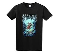 Men's All Shall Perish Mens Deep Sea Graphic Top Printed Tee Shirt T-Shirts Black 3XL