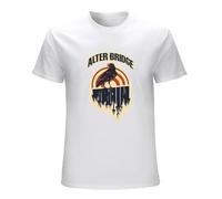 Men's Alter Bridge Printed Black Graphic Tee T-Shirts White 3XL