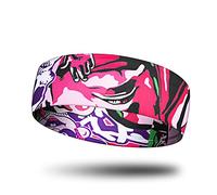 Men's And Women's Headband Sweat-proof Belt And Sports Headband Moisture Wicking Exercise Sweat-proof Belt Running Yoga pour Courir, Yoga, Gym(Pink purple)