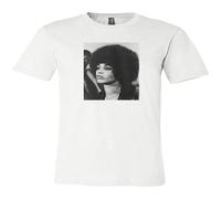 Men's Angela Davis Custom T Shirt Tee Black History Activist Unisex Shirt Mo White XL
