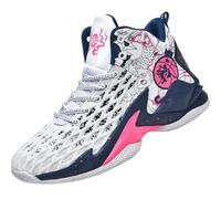 Men's Anti Slip and Wear-Resistant Training Basketball Shoes(Red,39 EU)