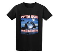 Men's Apoptygma Berzerk Nothing Else Matters T-Shirt Print Tees Short Sleeve O Neck Black 3XL