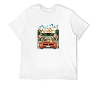 Men's Arcade Racing Video Game Out Run Vintage 80S Console Gaming T-Shirts White 3XL