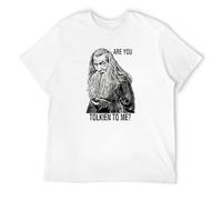 Men's are You Tolkien to Me Lord Rings Retro Vintage Hipster Unisex T-Shirts White XL